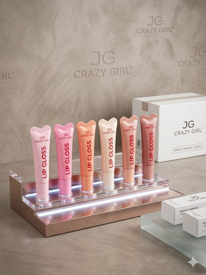 Crazy Girl Lip Gloss – Hydrating High-Shine Lip Gloss SET OF 6 COLOURS