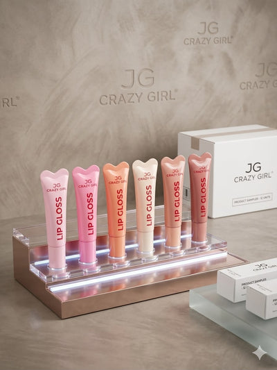 Crazy Girl Lip Gloss – Hydrating High-Shine Lip Gloss SET OF 6 COLOURS