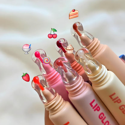 Crazy Girl Lip Gloss – Hydrating High-Shine Lip Gloss SET OF 6 COLOURS